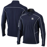 New York Yankees Shotgun Omni-Wick Quarter-Zip Pullover Jacket Navy