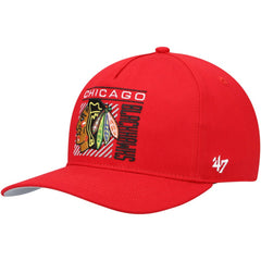 Chicago Blackhawks '47 Reflex Hitch Snapback Hat - Red Hats