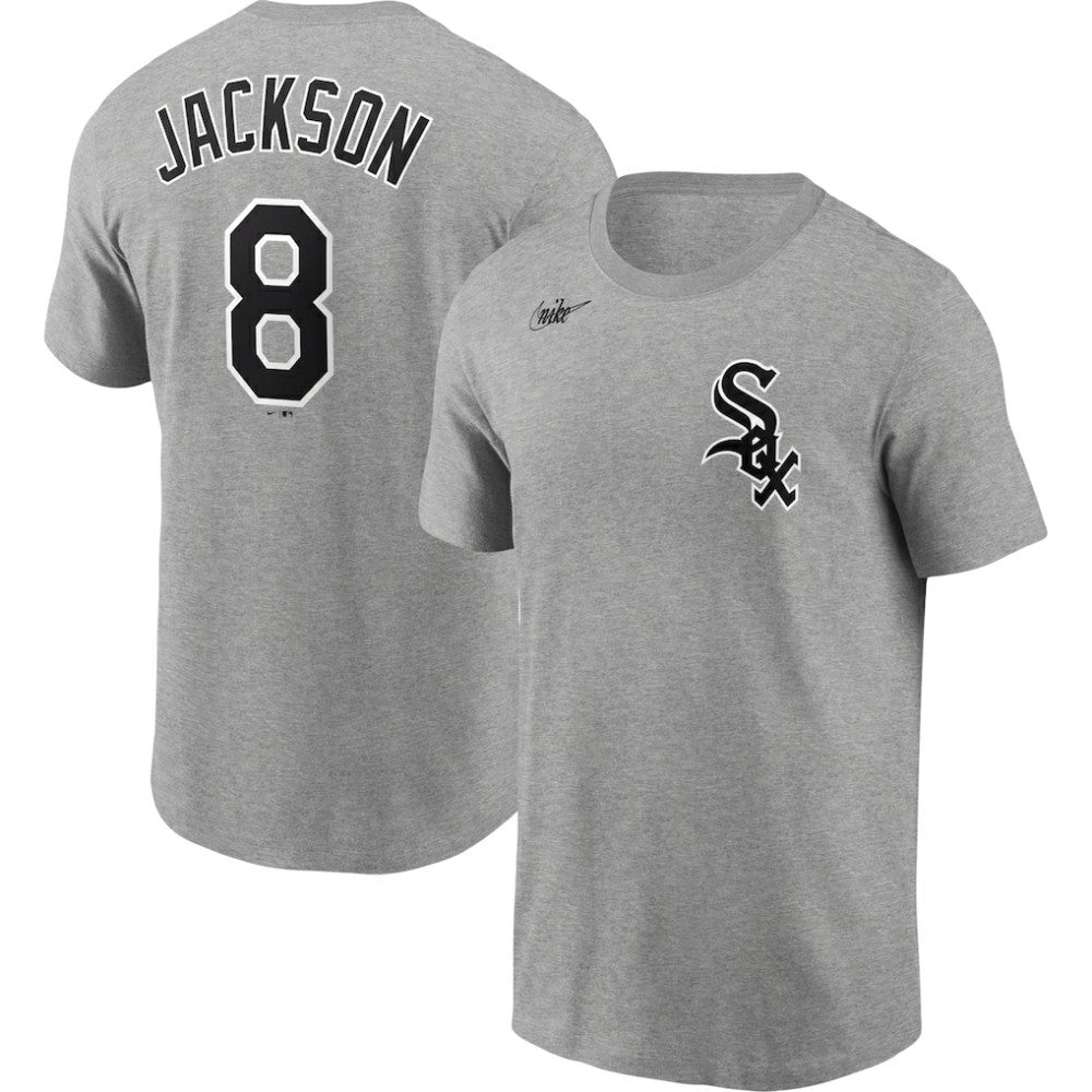 Bo Jackson Chicago White Sox Cooperstown Collection Name & Number T-Shirt Heathered Gray