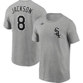 Bo Jackson Chicago White Sox Cooperstown Collection Name & Number T-Shirt Heathered Gray