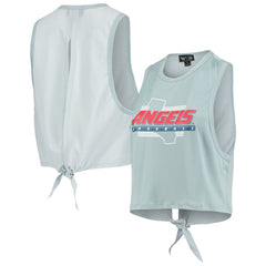 Los Angeles Angels The Wild Collective Women's Open Back Twist-Tie Tank Top Light Blue