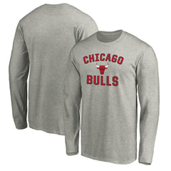 Chicago Bulls Victory Arch Long Sleeve T-Shirt sale - Heathered Gray shop