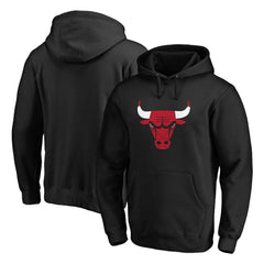 Chicago Bulls Primary Mascot Logo Pullover Hoodie - Black discount