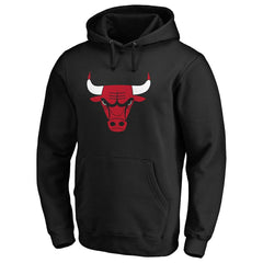 Chicago Bulls Primary Mascot Logo Pullover Hoodie - Black discount