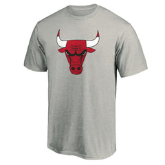 Chicago Bulls Primary Mascot Logo T-Shirt sale - Heathered Gray on sale