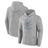 Seattle Kraken Heritage Pullover Hoodie - Heathered Gray Hoodies