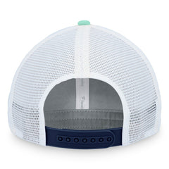 Seattle Kraken Fanatics Iconic Gradient Trucker Snapback Hat - Deep Sea Blue/White Hats