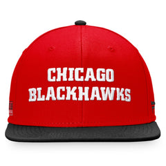 Chicago Blackhawks Fanatics Iconic Color Blocked Snapback Hat - Red/Black Hats