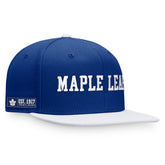 Toronto Maple Leafs Fanatics Iconic Color Blocked Snapback Hat - Blue/White Hats