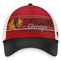 Chicago Blackhawks Fanatics True Classic Retro Trucker Snapback Hat - Red/Black Hats