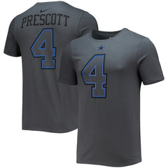 Dak Prescott Dallas Cowboys Player Name & Number T-Shirt - Charcoal cheap