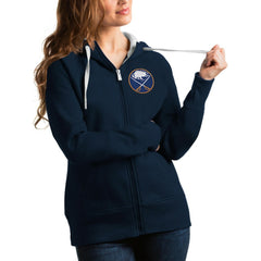 Buffalo Sabres Antigua Women's Team Victory Full-Zip Hoodie - Navy Hoodies