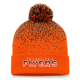 Philadelphia Flyers Fanatics Iconic Gradient Cuffed Knit Hat with Pom - Orange Hats