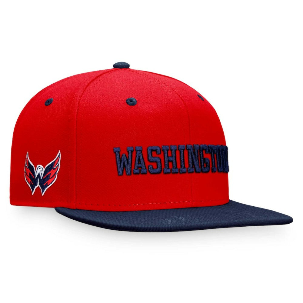 Washington Capitals Fanatics Heritage City Two-Tone Snapback Hat - Red/Navy Hats