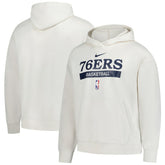 Philadelphia 76ers 2022/23 Spotlight On-Court Practice Performance Pullover Hoodie - Cream outlet