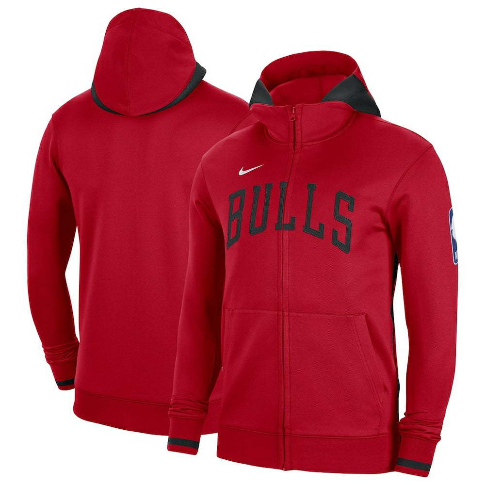 Chicago Bulls Authentic Showtime Performance Full-Zip Hoodie - Red sale