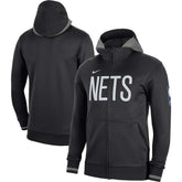 Brooklyn Nets Authentic Showtime Performance Full-Zip Hoodie - Black cheap
