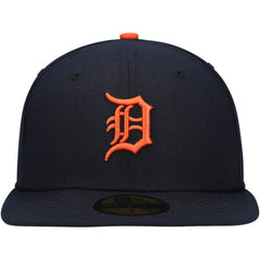 Detroit Tigers Authentic Collection On-Field Road 59FIFTY Fitted Hat Navy