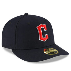 Cleveland Guardians Authentic Collection On-Field Road Low Profile 59FIFTY Fitted Hat Navy