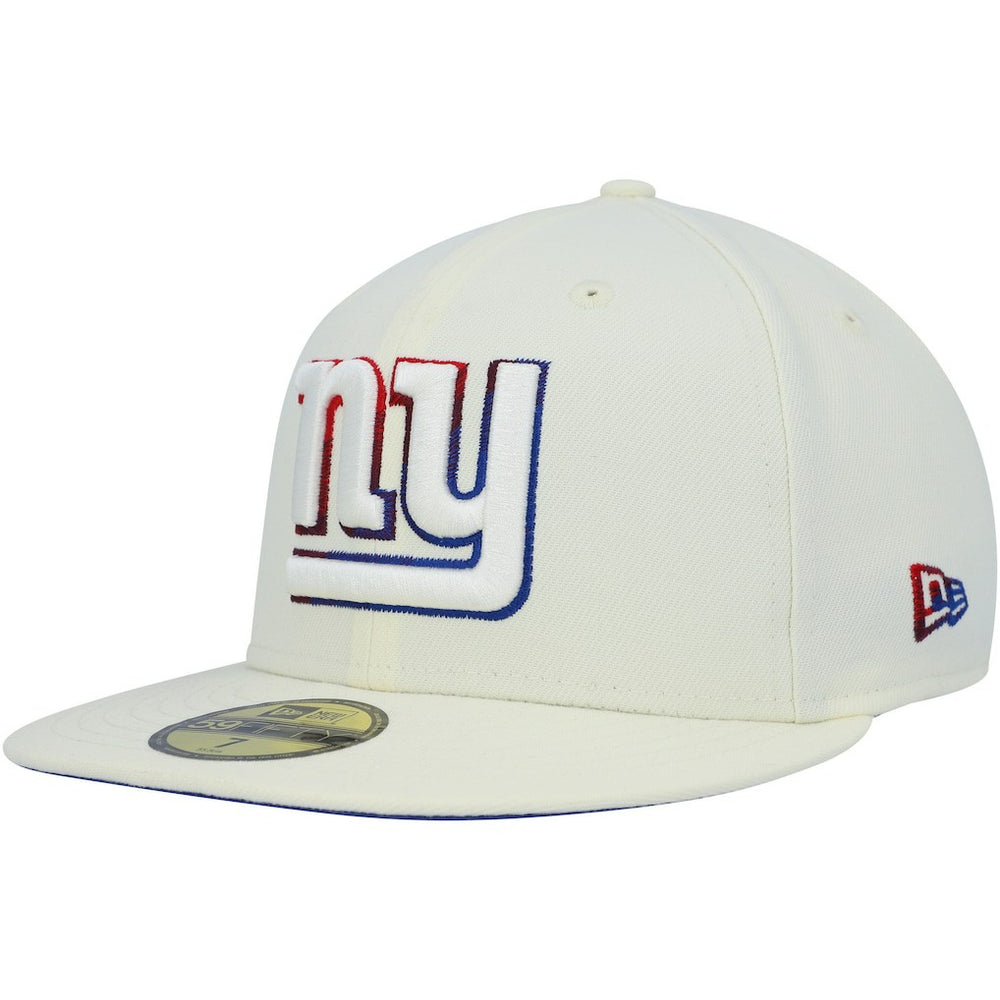 New York Giants New Era Chrome Color Dim 59FIFTY Fitted Hat - Cream discount