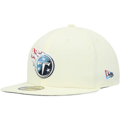 Tennessee Titans New Era Chrome Color Dim 59FIFTY Fitted Hat - Cream online
