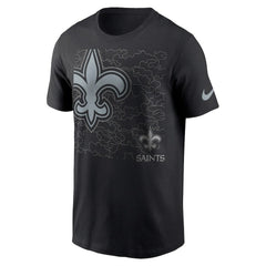 New Orleans Saints RFLCTV T-Shirt - Black sale