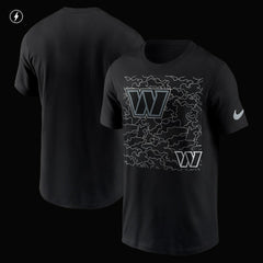 Washington Commanders RFLCTV T-Shirt - Black for sale