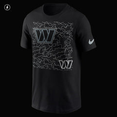 Washington Commanders RFLCTV T-Shirt - Black for sale