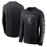 Las Vegas Raiders RFLCTV Name and Logo T-Shirt - Black on sale