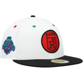 Kansas City Royals Primary Eye 59FIFTY Fitted Hat White/Black