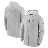 New Orleans Saints Historic Lifestyle Full-Zip Hoodie - Heather Gray on sale