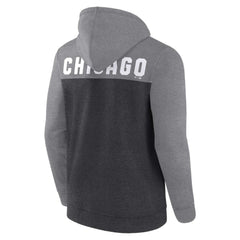 Chicago White Sox Blown Away Full-Zip Hoodie Heathered Charcoal/Heathered Gray