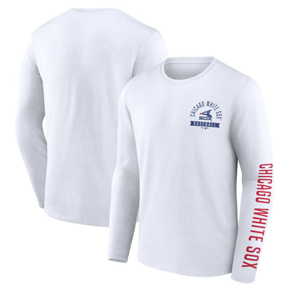 Chicago White Sox Pressbox Long Sleeve T-Shirt White