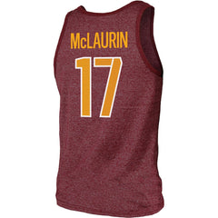 Terry McLaurin Washington Commanders Majestic Threads Player Name & Number Tank Top - Heathered Burgundy for sale