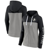 Chicago White Sox Women's Take The Field Colorblocked Hoodie Full-Zip Jacket Black/Gray