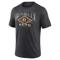Brooklyn Nets True Classics Power Phase Tri-Blend T-Shirt - Heather Charcoal discount