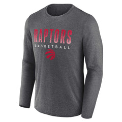 Toronto Raptors Where Legends Play Iconic Practice Long Sleeve T-Shirt - Heathered Charcoal discount