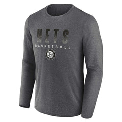 Brooklyn Nets Where Legends Play Iconic Practice Long Sleeve T-Shirt - Heathered Charcoal outlet