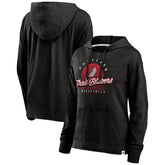Portland Trail Blazers Women's Full Steam Slub Hoodie T-Shirt - Black cheap