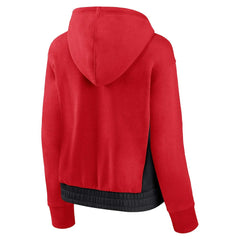 Chicago Bulls Women's Iconic Halftime Colorblock Pullover Hoodie - Red online