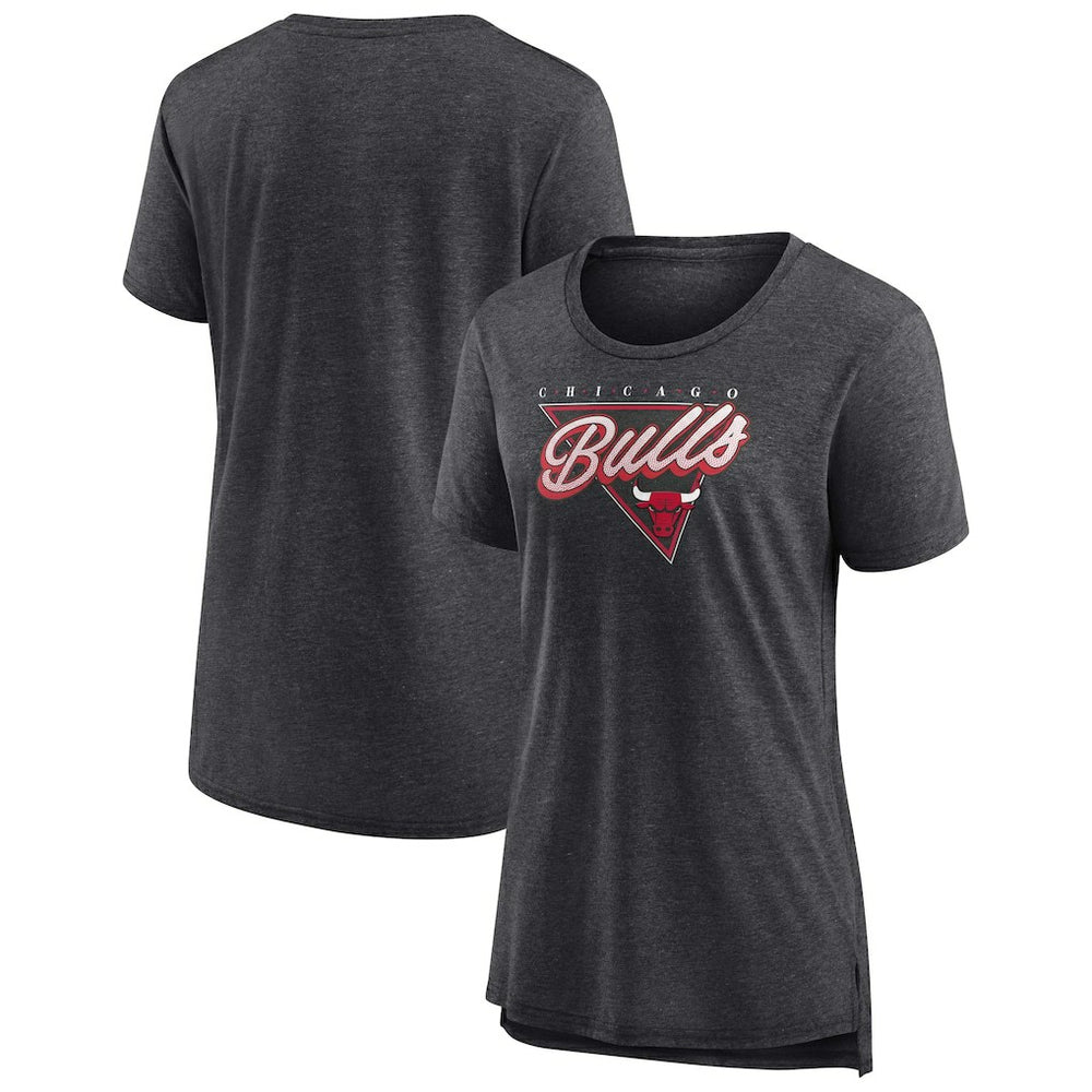 Chicago Bulls Women's True Classics Tri-Blend T-Shirt sale - Heathered Charcoal shop