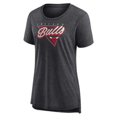 Chicago Bulls Women's True Classics Tri-Blend T-Shirt sale - Heathered Charcoal shop