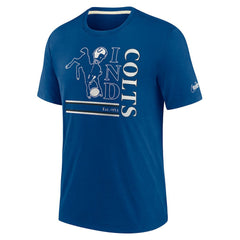 Indianapolis Colts Wordmark Logo Tri-Blend T-Shirt - Royal sale