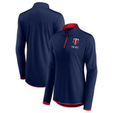 Minnesota Twins Women's Worth The Drive Quarter-Zip Jacket Navy