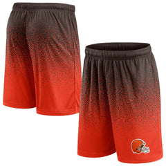Cleveland Browns Ombre Shorts - Brown/Orange on sale