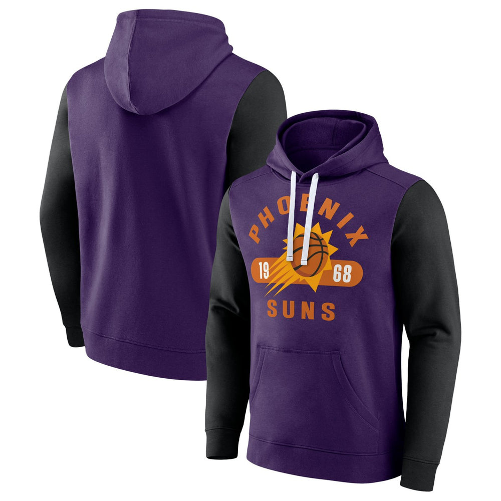 Phoenix Suns Attack Colorblock Pullover Hoodie - Purple/Black shop