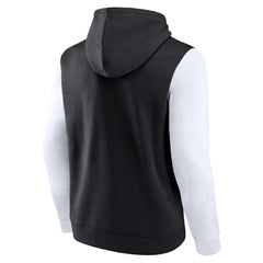 Brooklyn Nets Attack Colorblock Pullover Hoodie - Black/White outlet