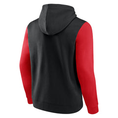 Toronto Raptors Attack Colorblock Pullover Hoodie - Black/Red sale