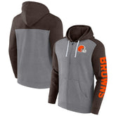 Cleveland Browns Down and Distance Full-Zip Hoodie - Heather Gray discount