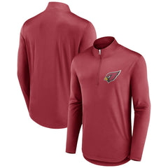 Arizona Cardinals Tough Minded Quarter-Zip Top - Cardinal on sale